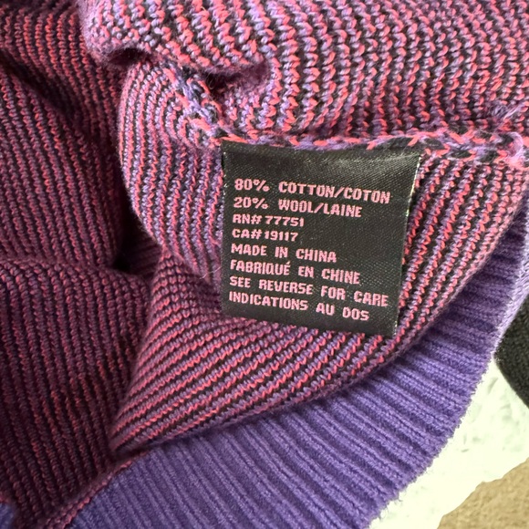 Vintage Betsey Johnson Pterodactyl Dinosaur 80s Punk Rare Sweater Dress Sz L - Picture 8 of 9